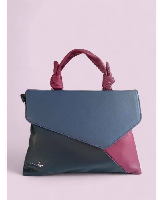 The Aoife navy powder blue and burgundy.