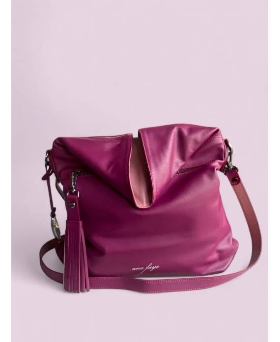 Áine Bag Burgundy dusk pink and touch...