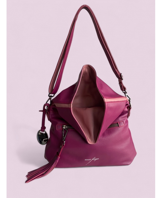 Áine baby Bag Berry and  powder pink