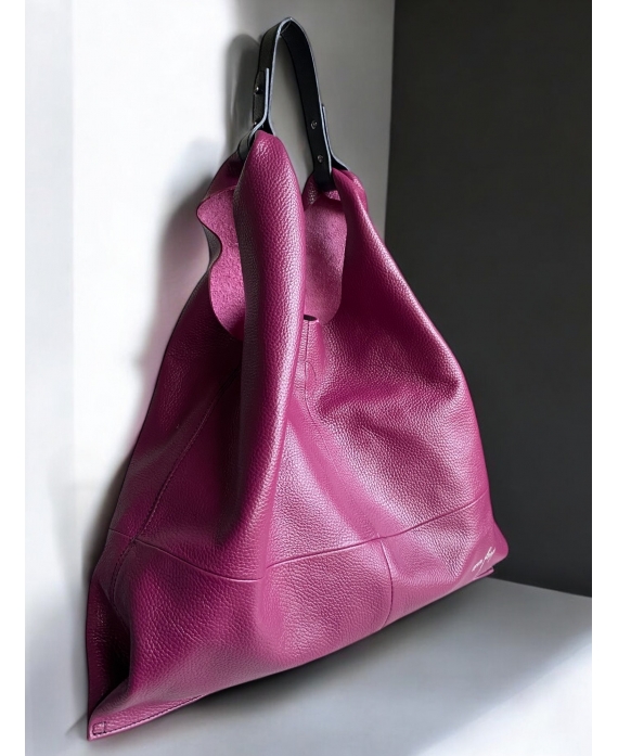 Helena Hobo Bag berry  leather